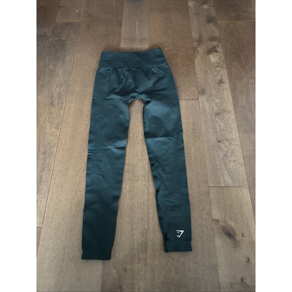 Gymshark Green High Waist Leggings Workout - Picture 2 of 3